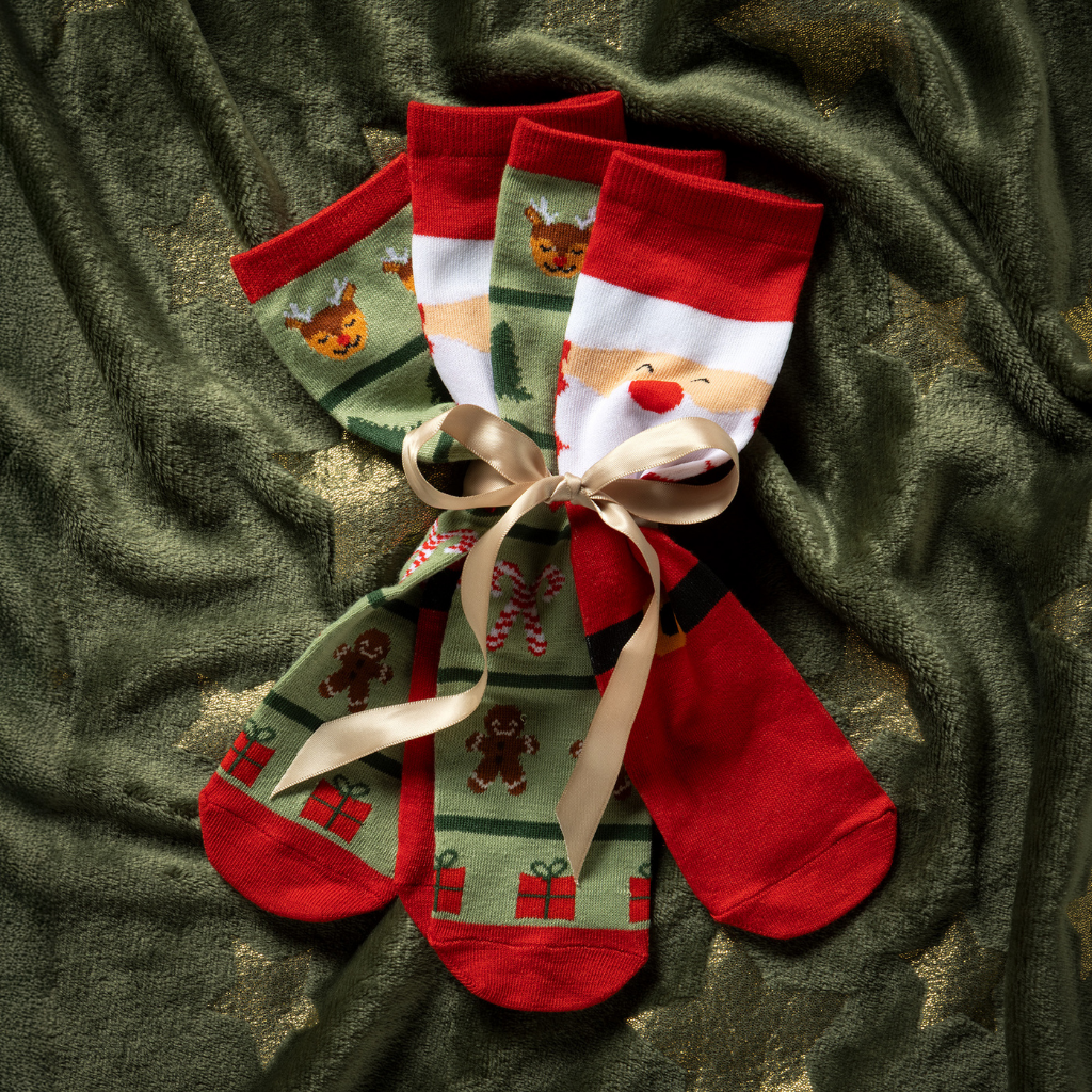 Christmas giftset met sokken voor volwassenen