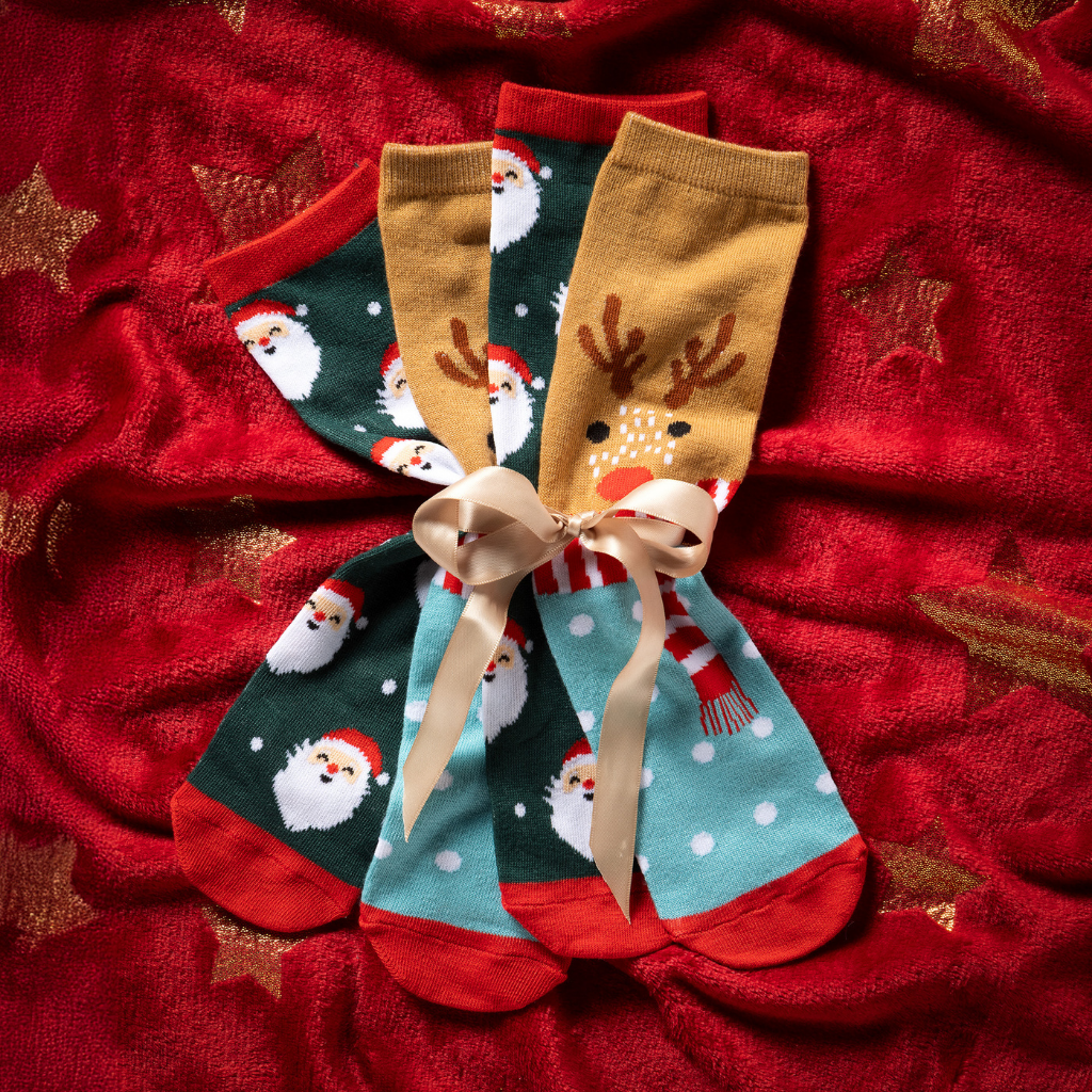 Christmas giftset met sokken voor volwassenen
