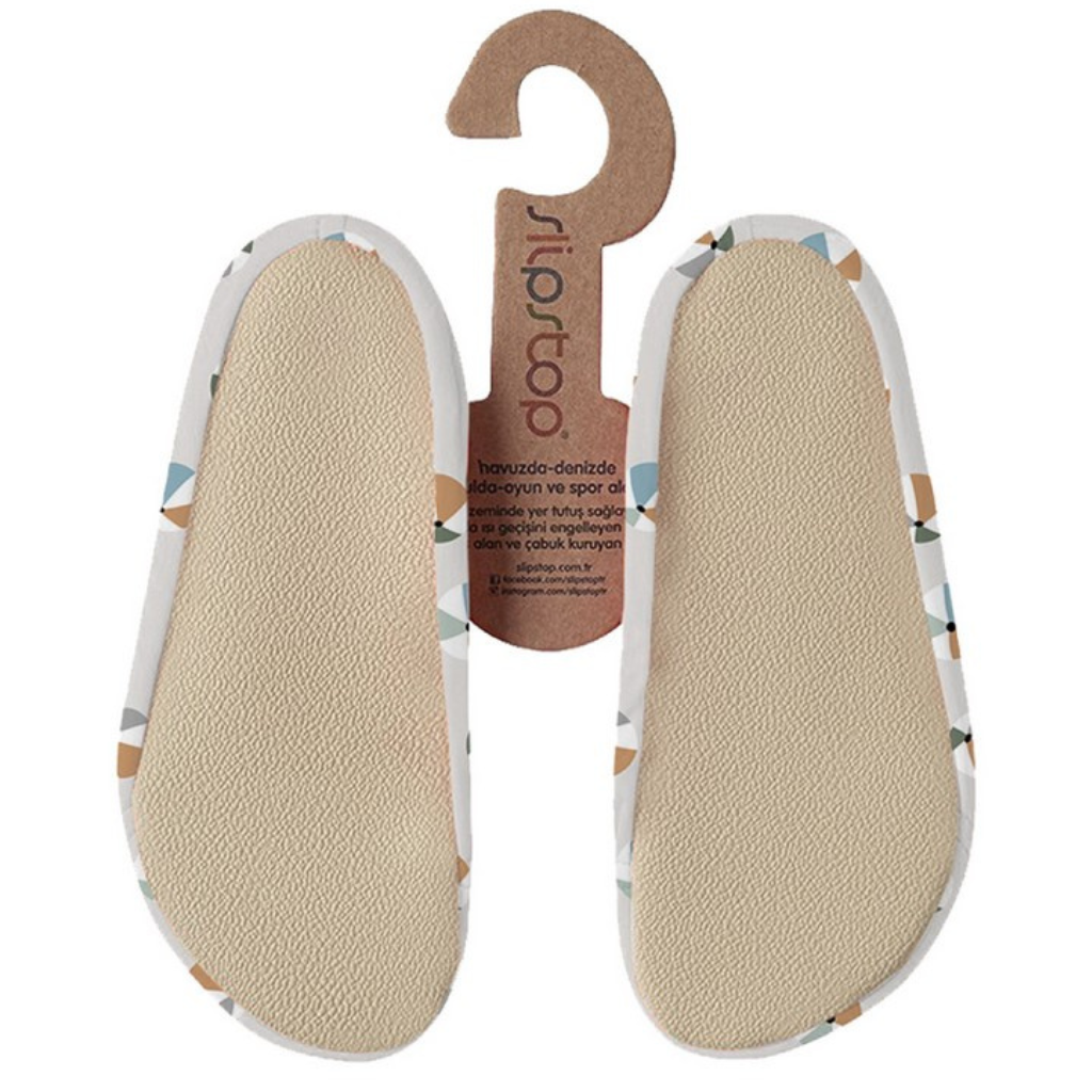 Slipstop antislip waterschoenen voor kinderen - Beachbal Naturel