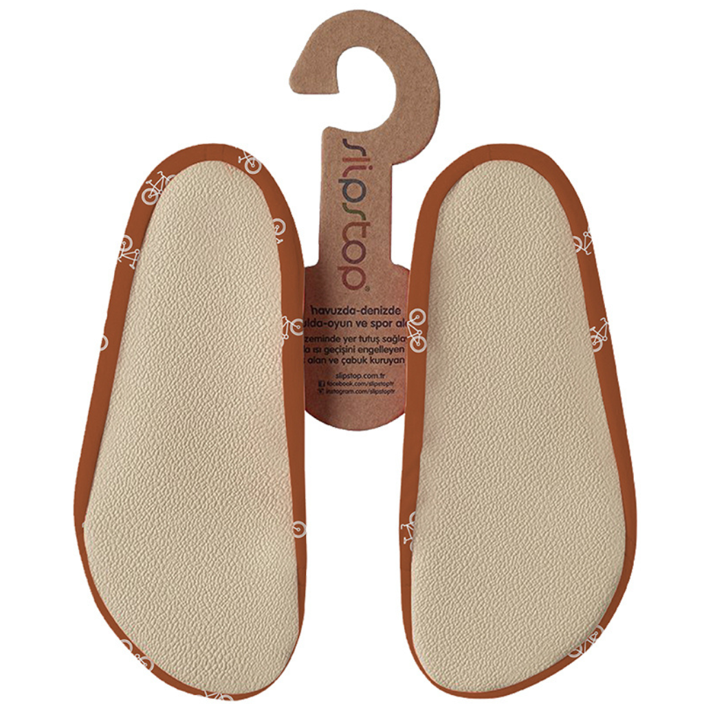 Slipstop antislip waterschoenen voor kinderen - Bicycle Cognac