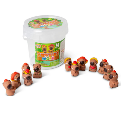 Capybara mochi tub - 12 stuks