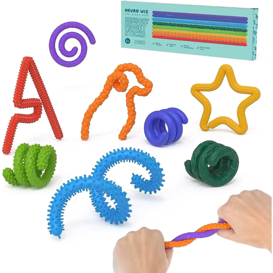 Sensorische fidget sticks - Set van 8