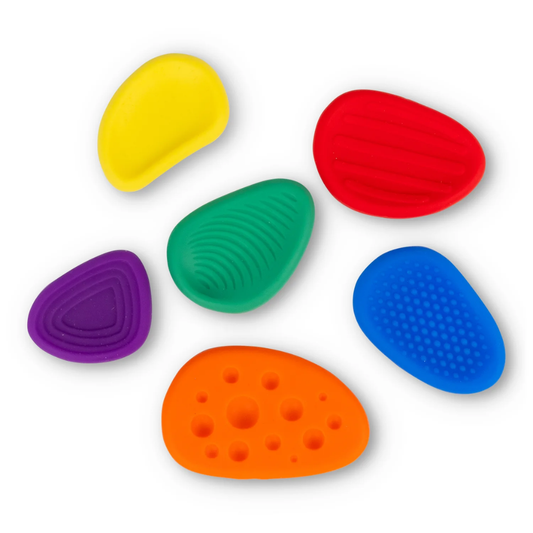 Sensory Worry Stones fidget - 6 stuks