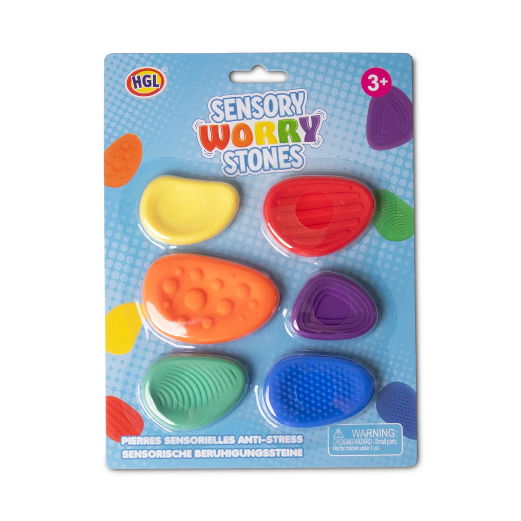 Sensory Worry Stones fidget - 6 stuks