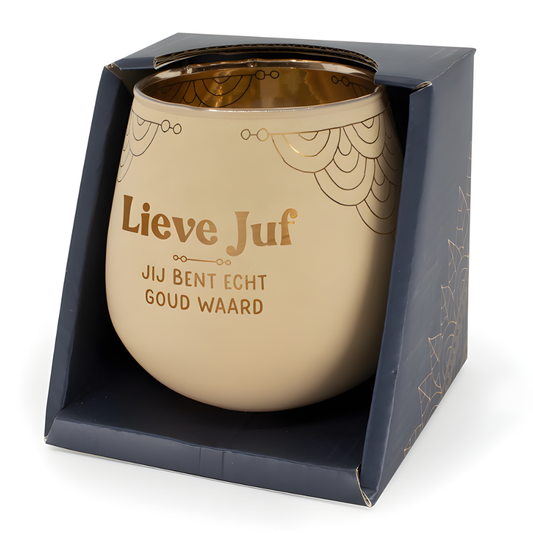 Sfeerlichthouder - Lieve juf