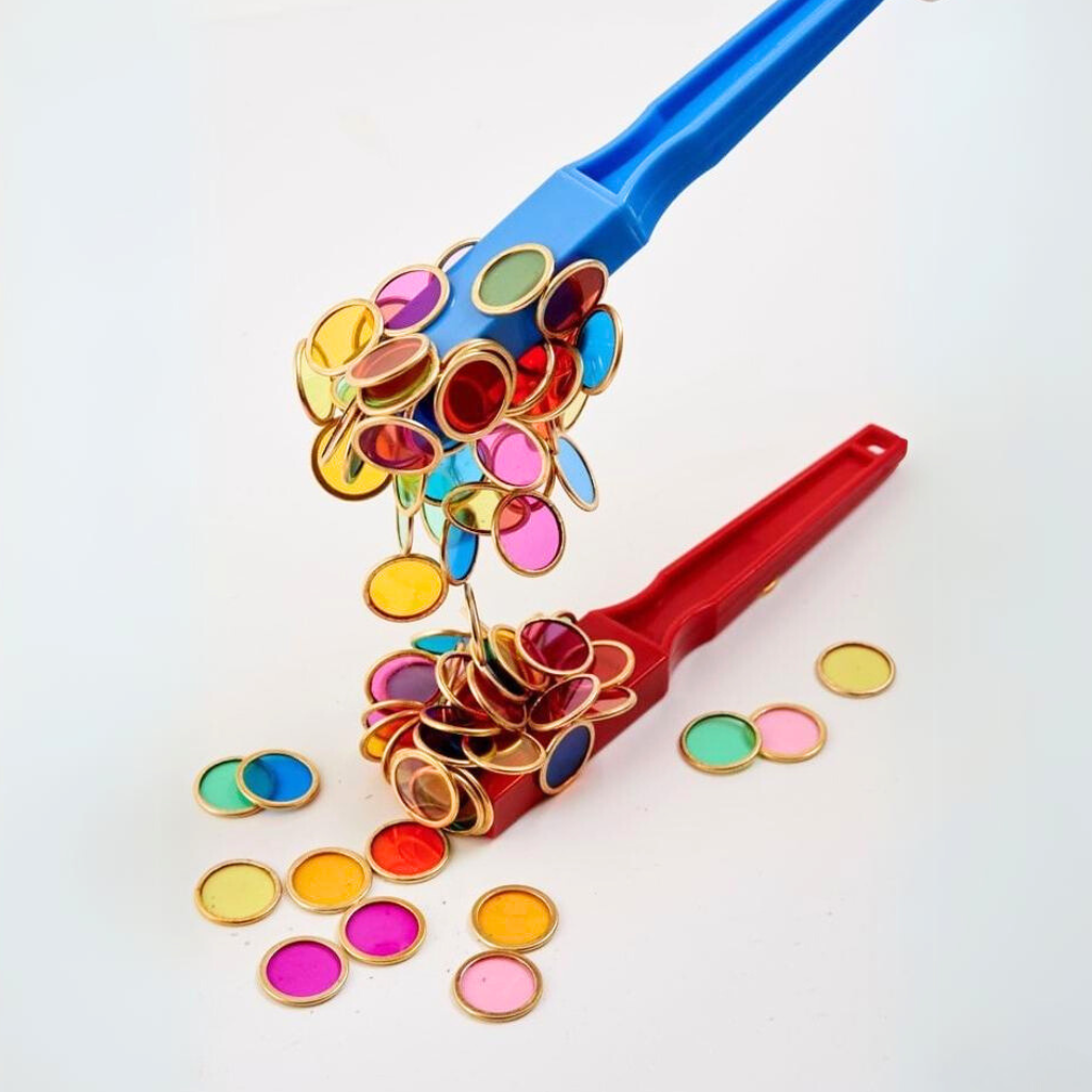 100 Telchips met 2 magnetisch staven