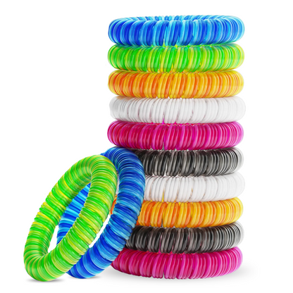 Siliconen muggenbandjes (12 stuks)