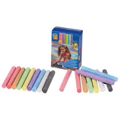 Malefix stoepkrijt set met sjablonen