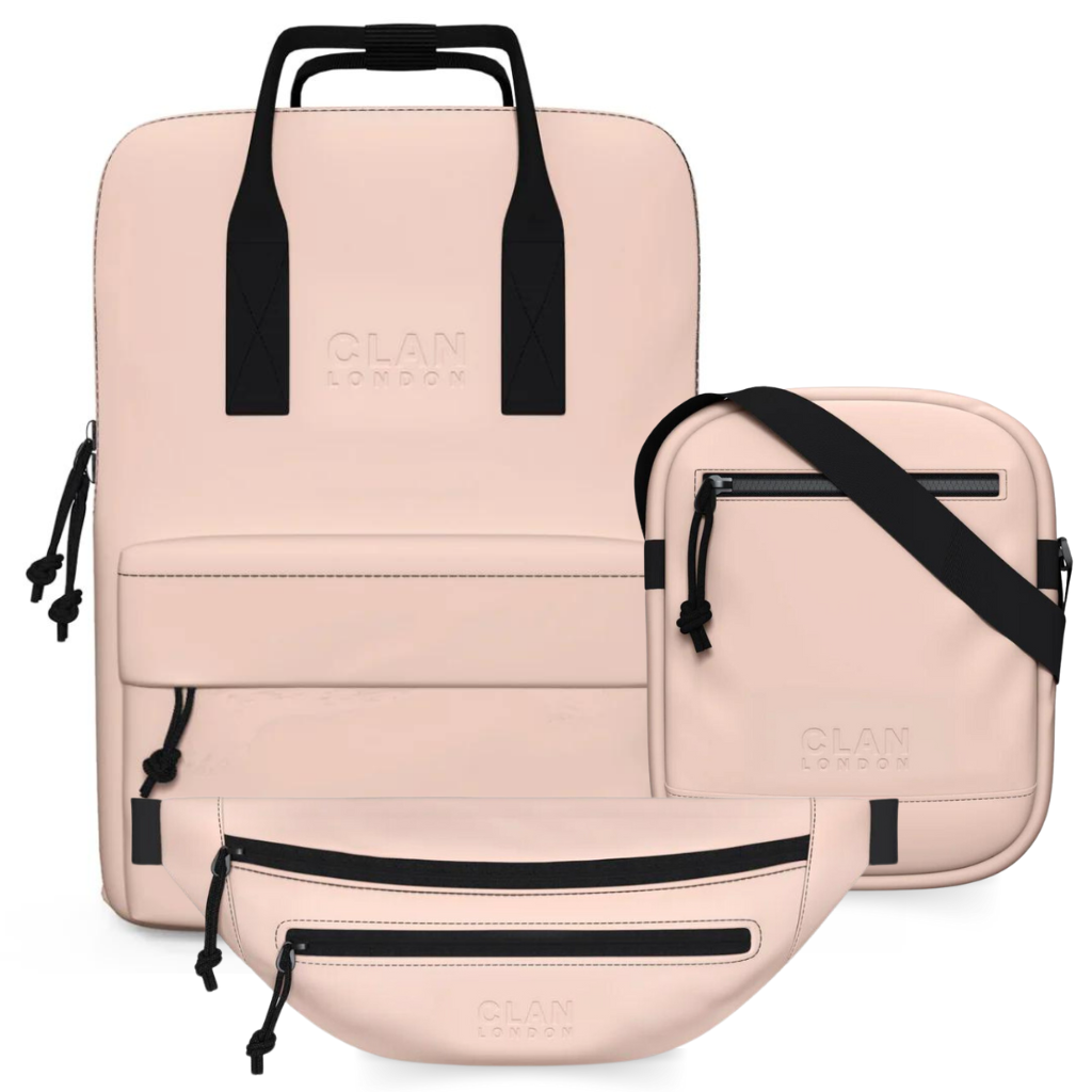 Clan London set Hackney Rugzak - Soft Pink