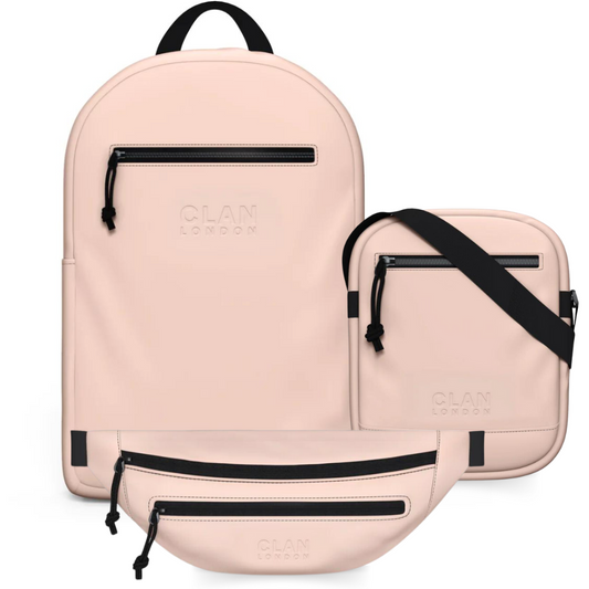 Clan London set Greenwich Rugzak - Soft Pink