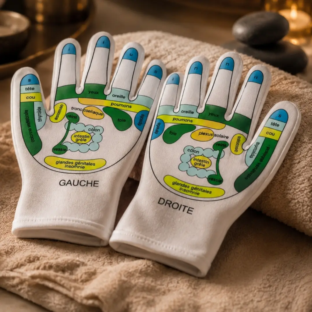 Reflexologie handschoenen met hydraterende gel