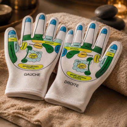 Reflexologie handschoenen met hydraterende gel