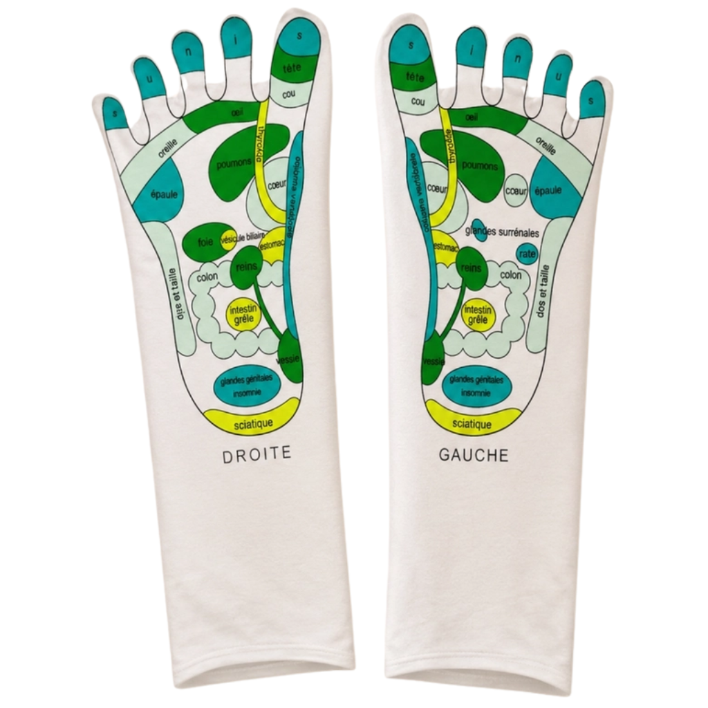 Reflexologie sokken met hydraterende gel