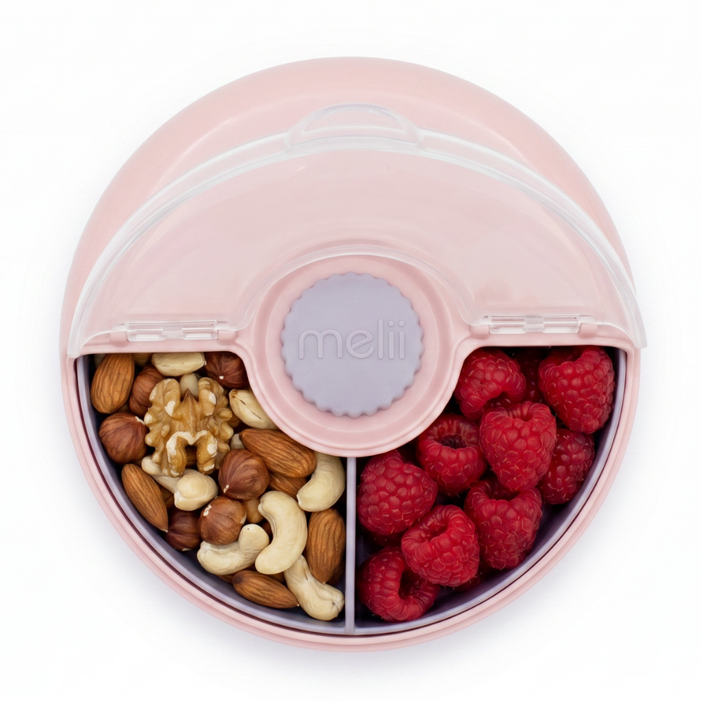 Melii - Spinner snackbox met 3 compartimenten