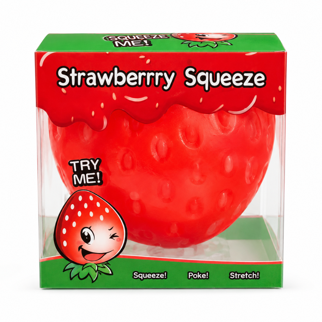 Squishy Aardbei Fidget