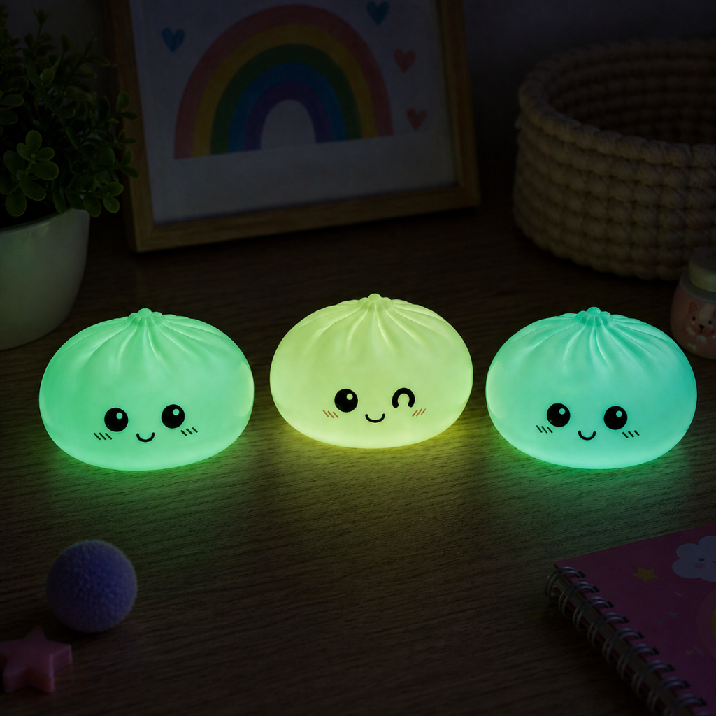 Mystery Squishy dumpling Fidget - Glow in the dark (8,5cm)