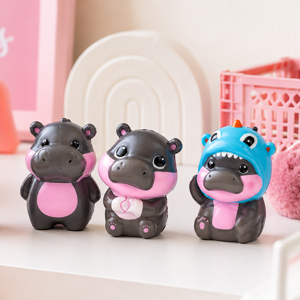 Squishy Slow Rising Fidget - Hippo