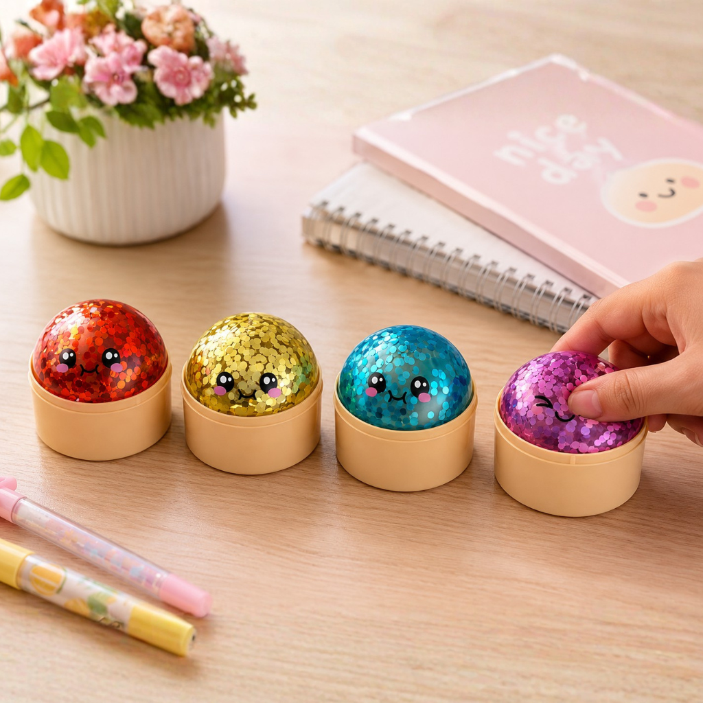 Mystery Squishy dumpling Fidget - Glitters small (5,5cm)