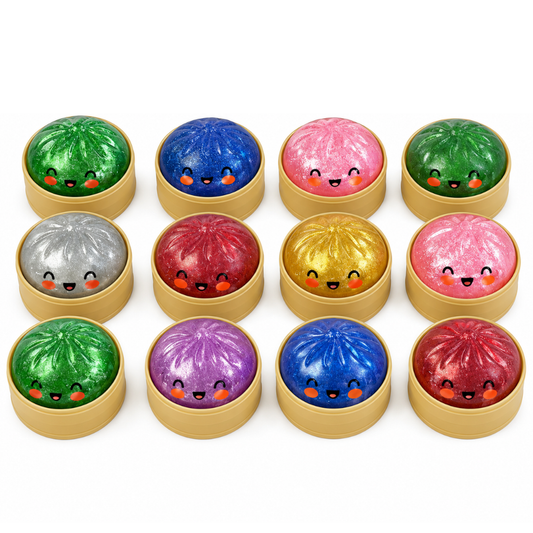 Mystery Squishy dumpling Fidget - Glitter SMALL (5cm)