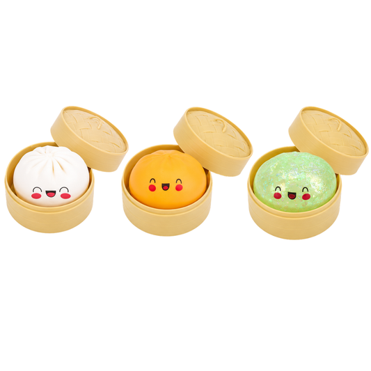 Mystery Squishy dumpling Fidget - Classic with mystery glitter (8,5cm)