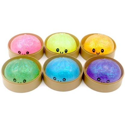 Mystery Squishy dumpling Fidget - Bright Glitter (8,5cm)