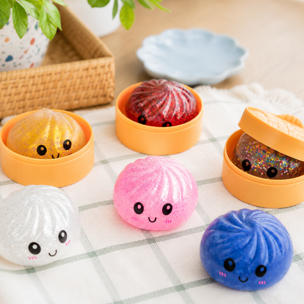 Mystery Squishy Dumpling fidget - Glitter Small (5cm)