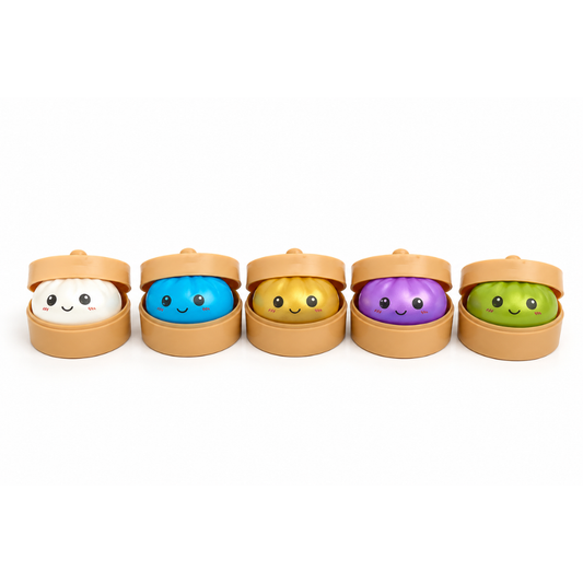 Mystery Squishy dumpling Fidget - Metallic (8,5cm)