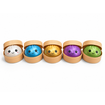 Mystery Squishy dumpling Fidget - Metallic (8,5cm)