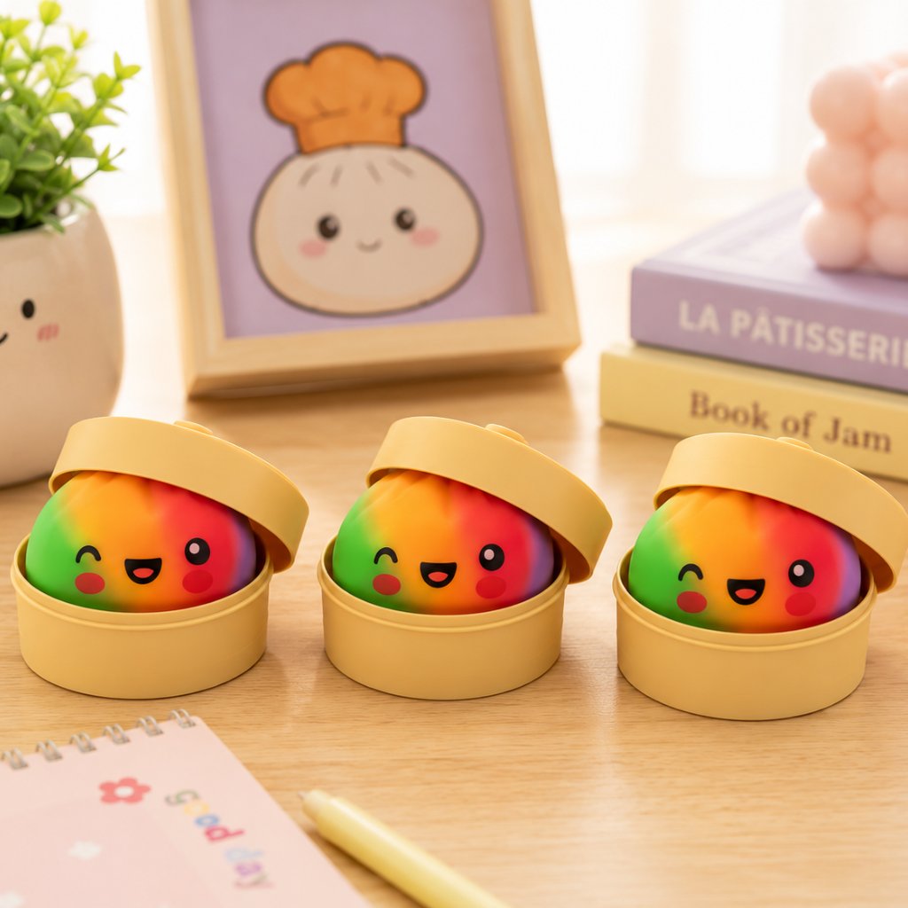 Squishy dumpling Fidget - Rainbow (8,5cm)
