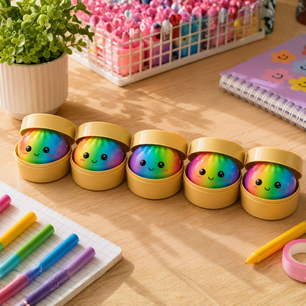 Squishy dumpling Fidget - Rainbow (5,5cm)