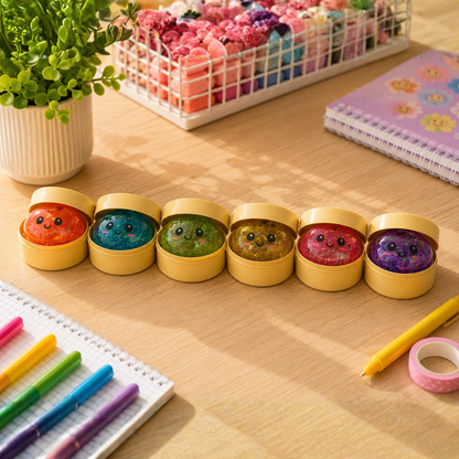Mystery Squishy dumpling Fidget - Sugar (8,5cm)
