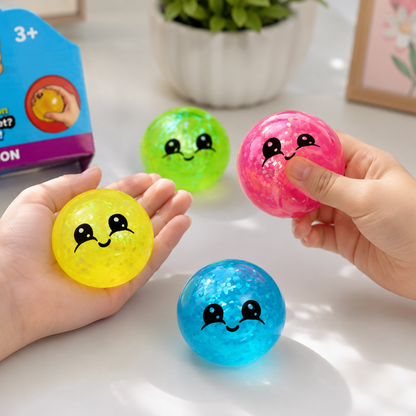 Mystery Squishy dumpling Fidget - Sugar Glitter - 3 stuks MINI (5,5cm)