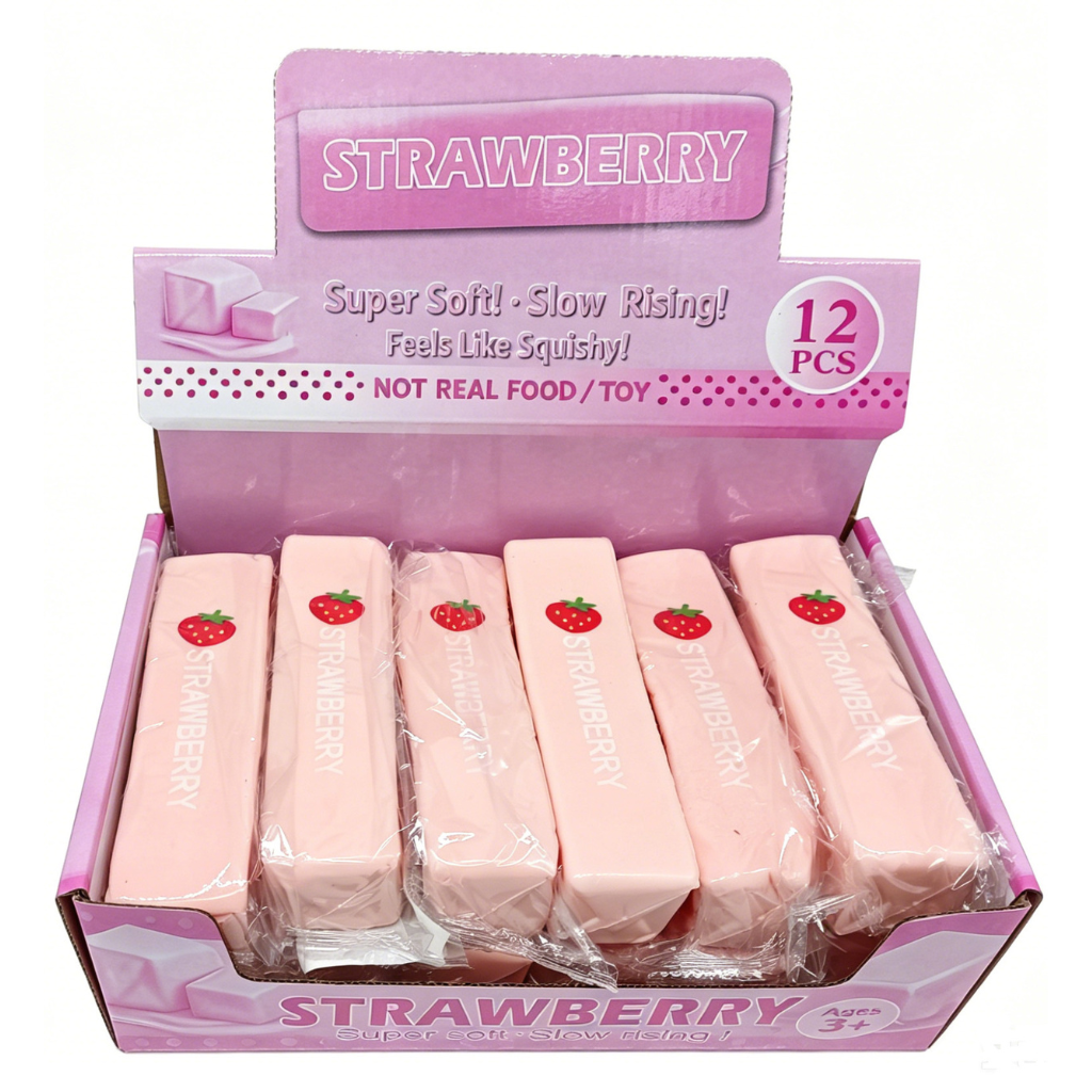 Squishy Butter Slow Rising Fidget - Strawberry (13cm)