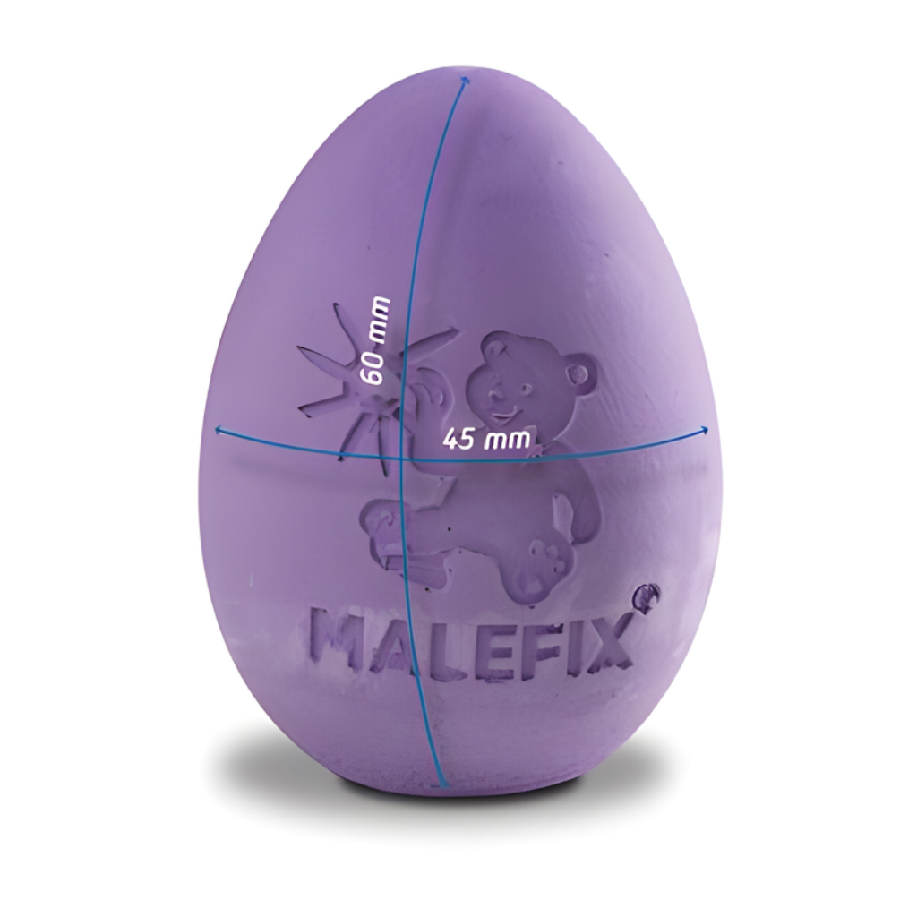 Malefix stoepkrijt eivorm in eierdoos - 6 stuks
