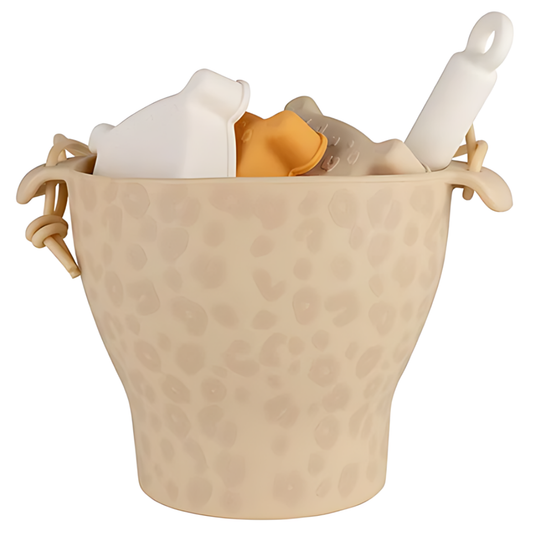 Strandspeelgoed met emmer, vormpjes & schep