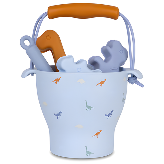 Strandspeelgoed met emmer, vormpjes & schep