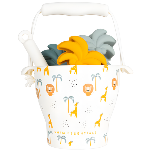 Strandspeelgoed met emmer, vormpjes & schep