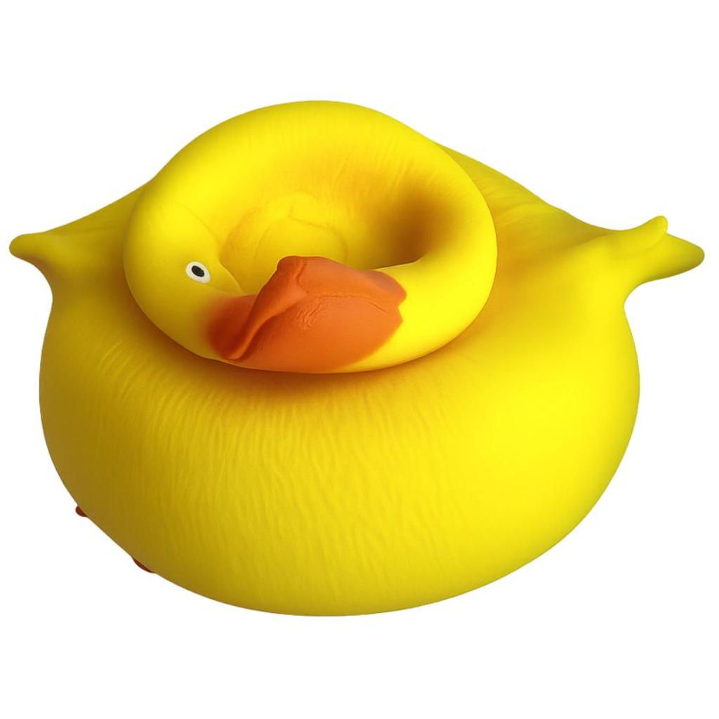 Rekbare Grumpy Duck eend stressspeelgoed