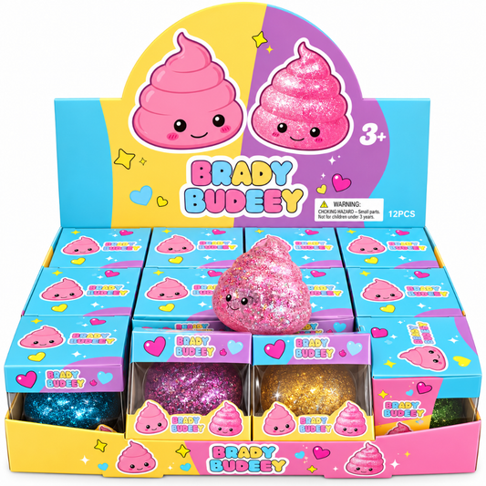 Sugar squishy glitter drolletje