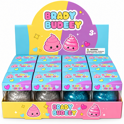 Sugar squishy glitter drolletje