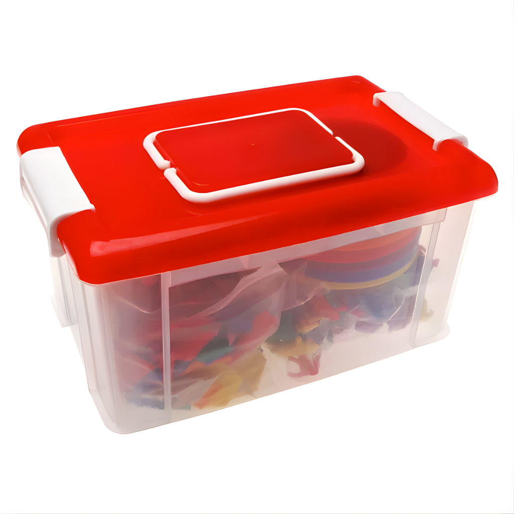 Set met sorteerfiguurtjes en sorteerschalen
