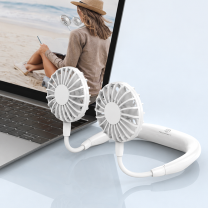 Dual Nekventilator USB Oplaadbaar