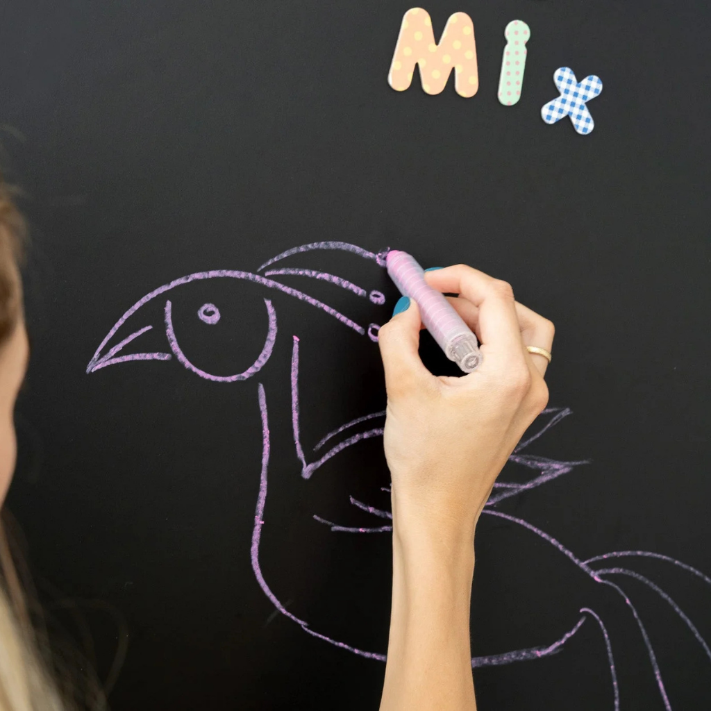 Tix-Mix magnetische tekenmuur met 2 krijtjes