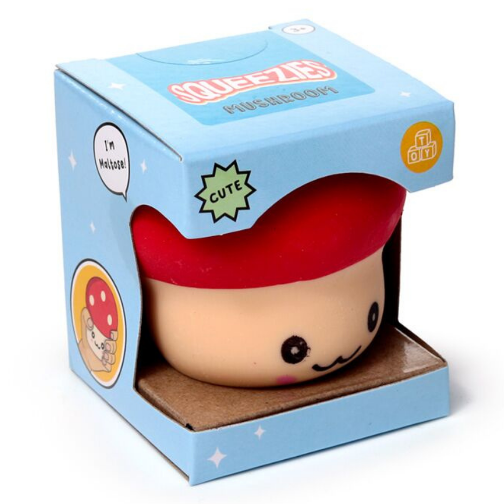 Knijpbare paddenstoel stressbal
