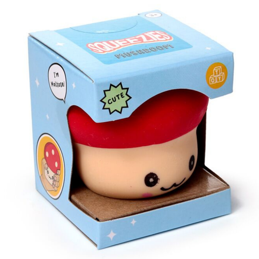 Knijpbare paddenstoel stressbal