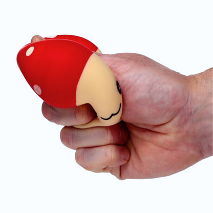 Knijpbare paddenstoel stressbal