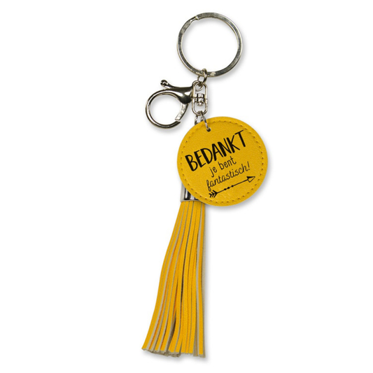Sleutelhanger tassel - Bedankt je bent fantastisch!