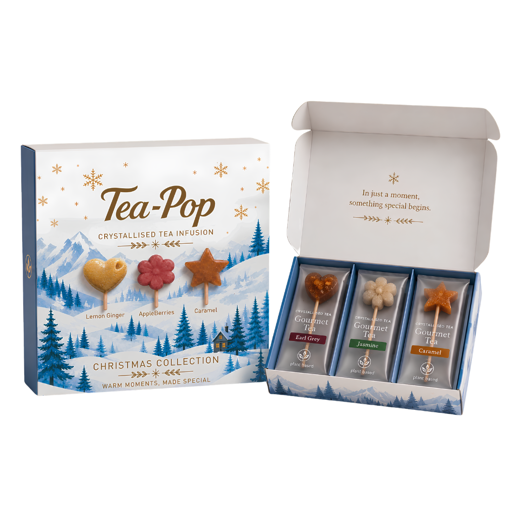 Tea-Pops Winter Moments kerstgeschenkset - 6 theesticks