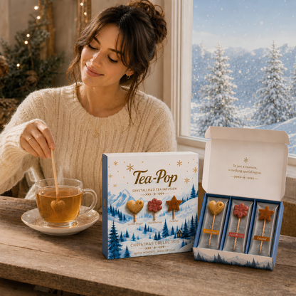 Tea-Pops Winter Moments kerstgeschenkset - 6 theesticks