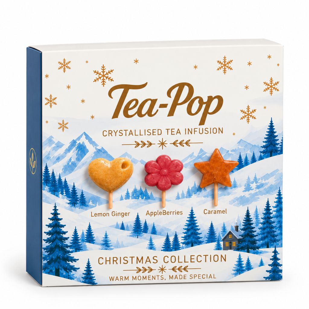 Tea-Pops Winter Moments kerstgeschenkset - 6 theesticks